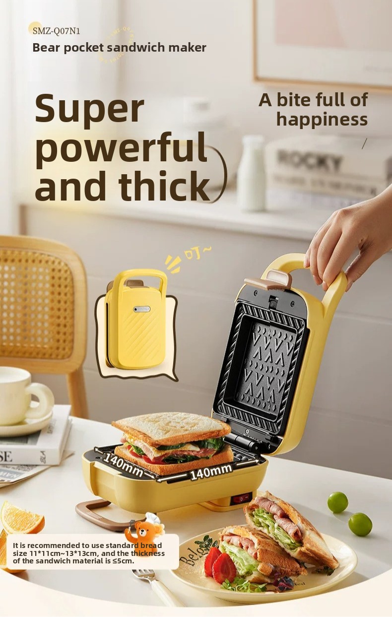 Bread Maker Machine - Wielofunkcyjna maszyna do kanapek, gofrów i