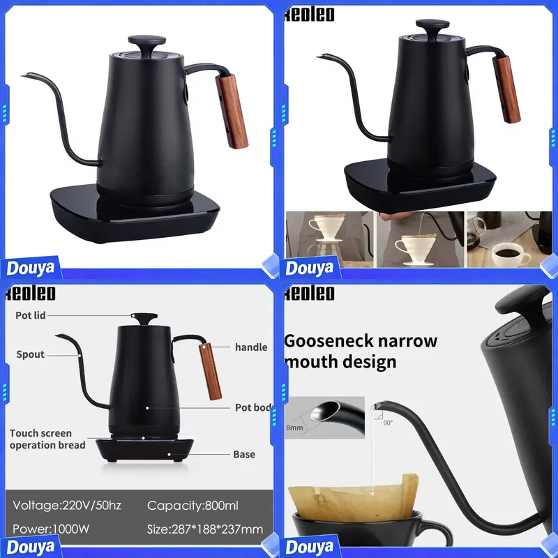 Electric Kettle Gooseneck - Czajnik do kawy XEOLEO z wąską