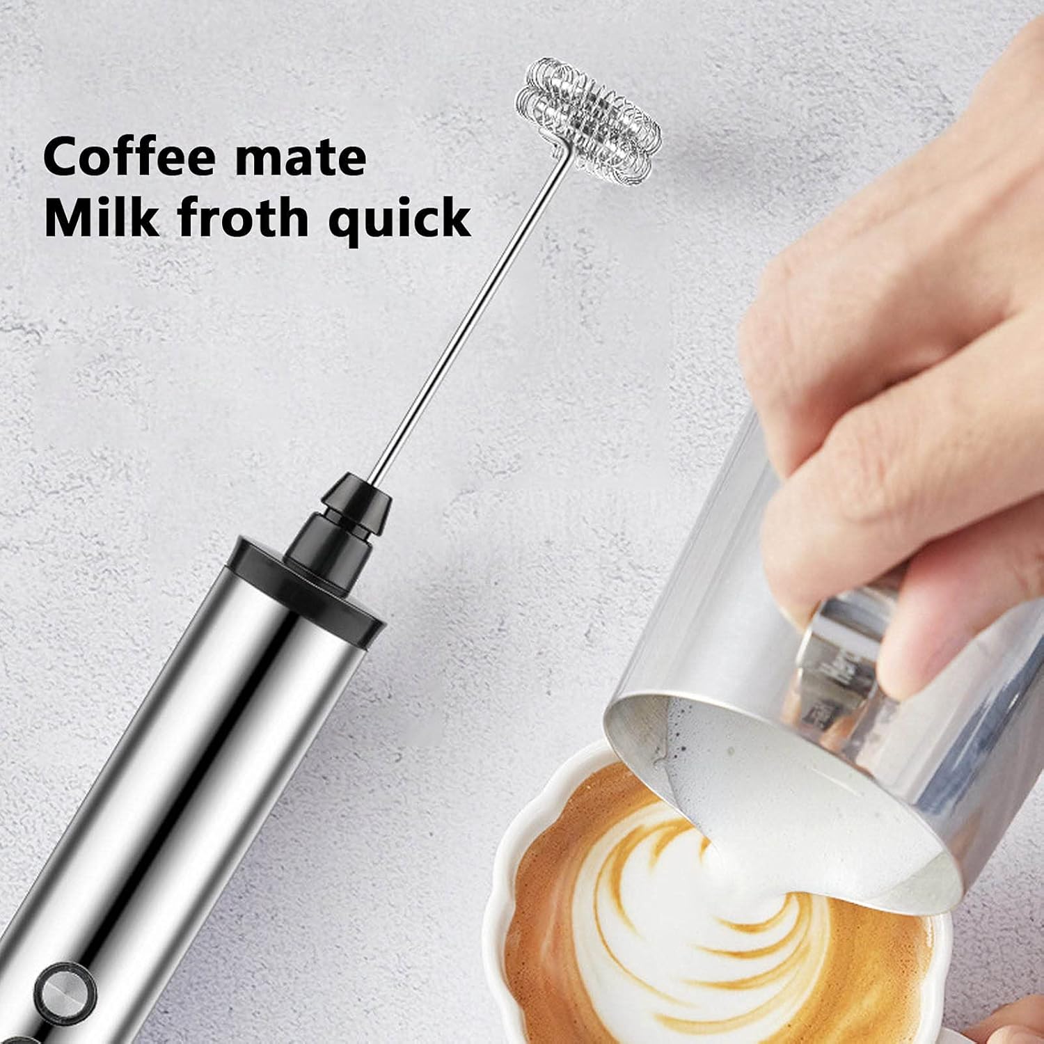Kitchen Appliances Integrated - Elektryczny trzepak do mleka 3 w