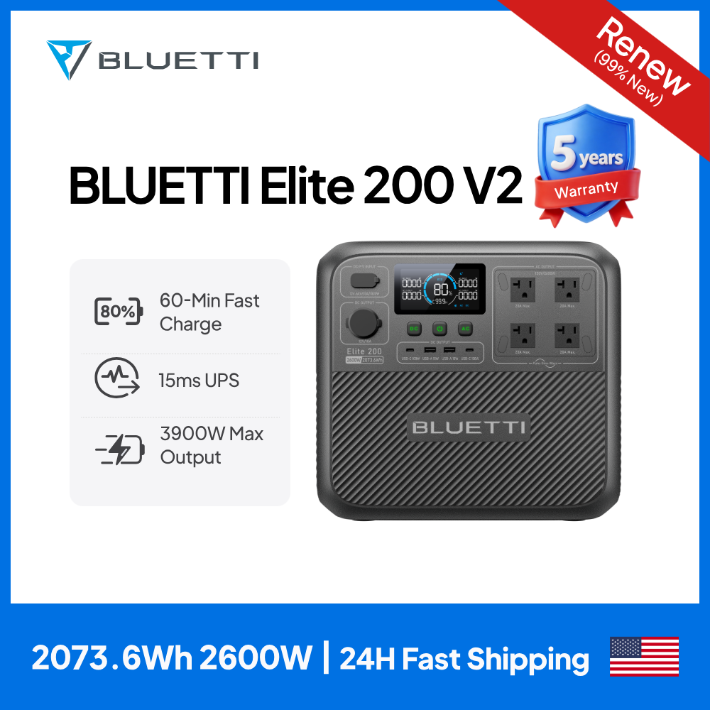Bread Maker Machine - 【Renew】BLUETTI Elite 200 V2 Przenośna Stacja