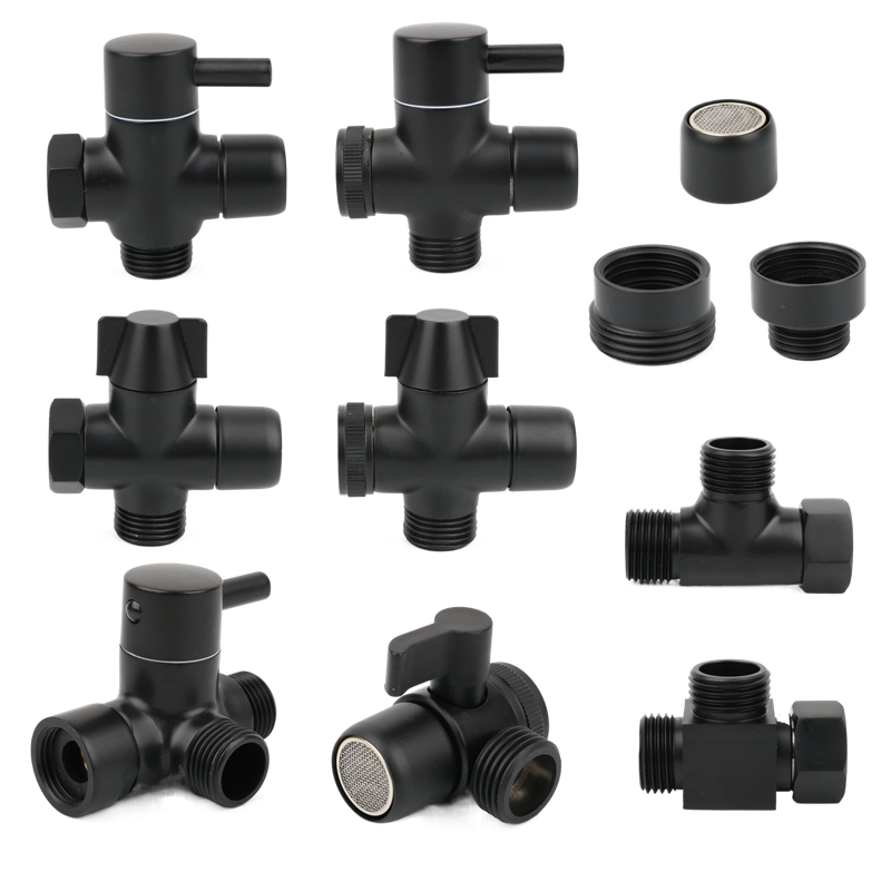 Kitchen Appliances Offers - Czarny mosiężny adapter ramienia prysznicowego G1/2