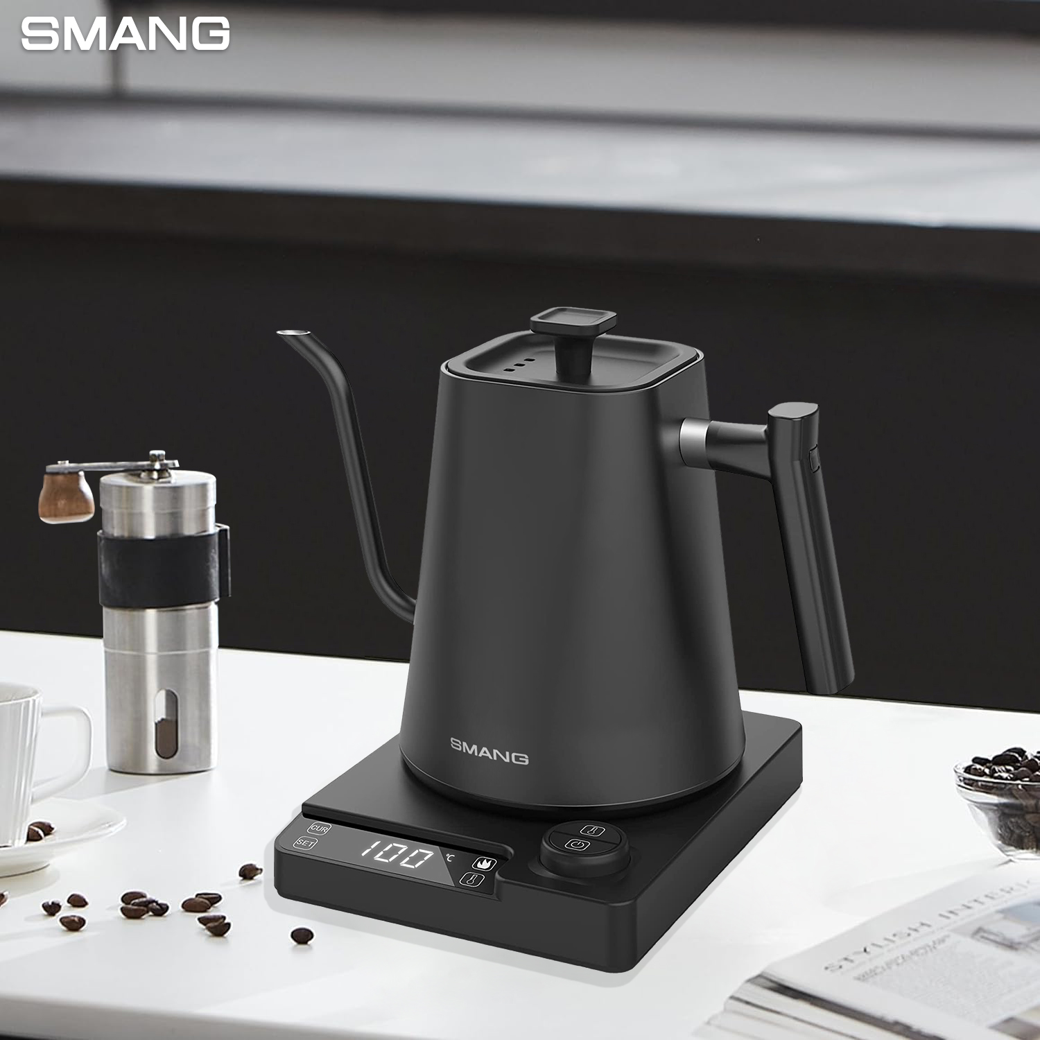 Czajnik elektryczny SMANG 1200 – Electric Kettle Gooseneck recenzja i cena