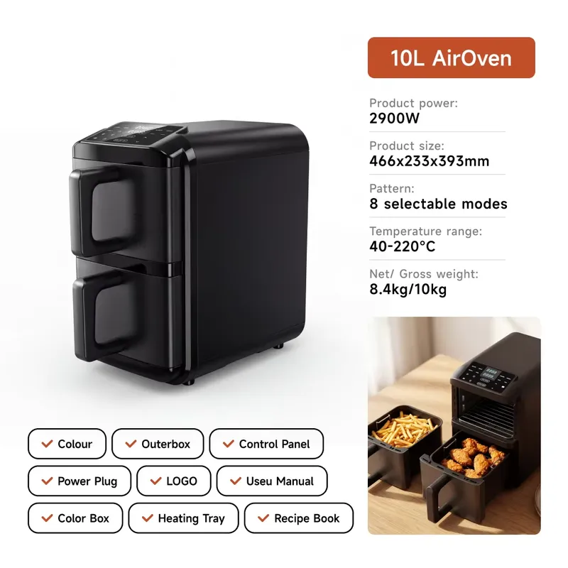 Dla podwójnego bojlera 5L+5L 1 – Air Fryer 5L Digital recenzja i cena