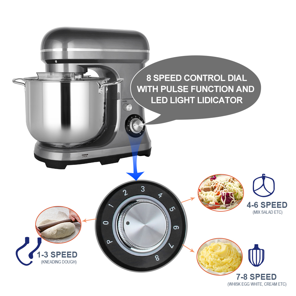 Mikser elektryczny 11L 2000W,  – Kitchen Appliances Electric recenzja i cena