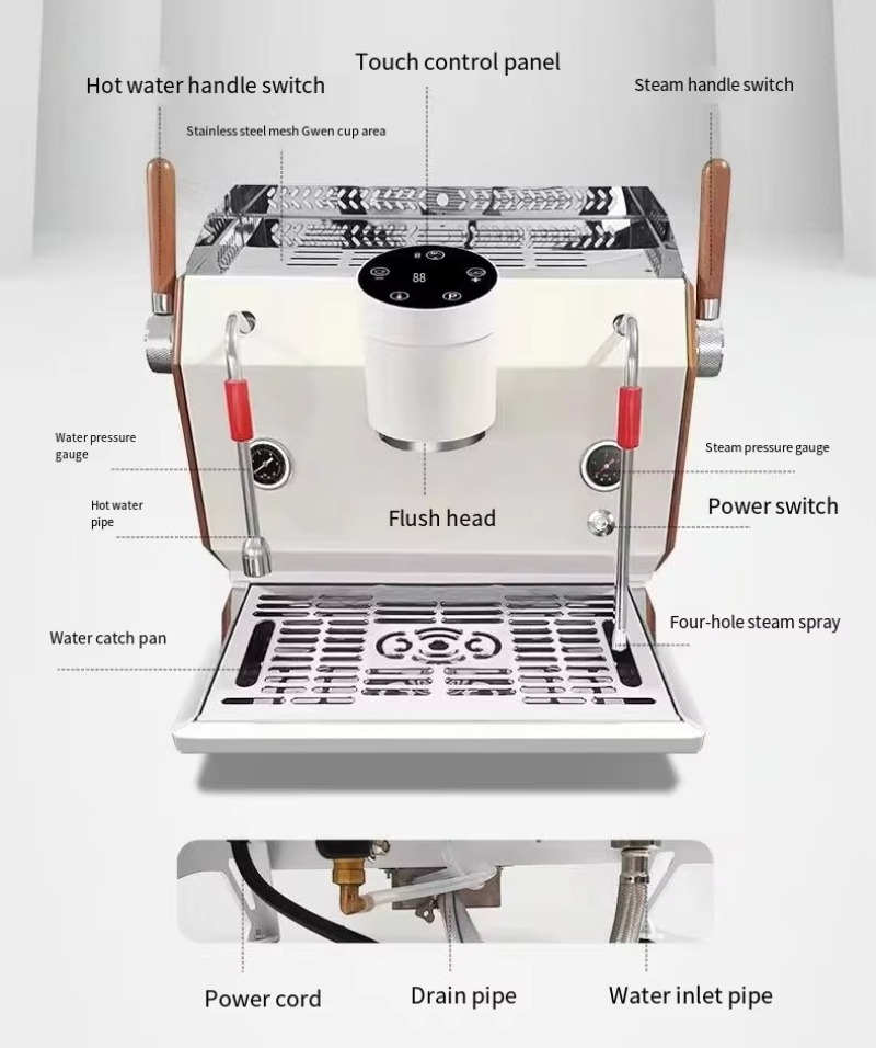 Półautomatyczny ekspres do esp – Espresso Machine Semi Auto recenzja i cena
